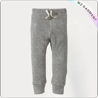 Baby Organic Quilted Grey Pants